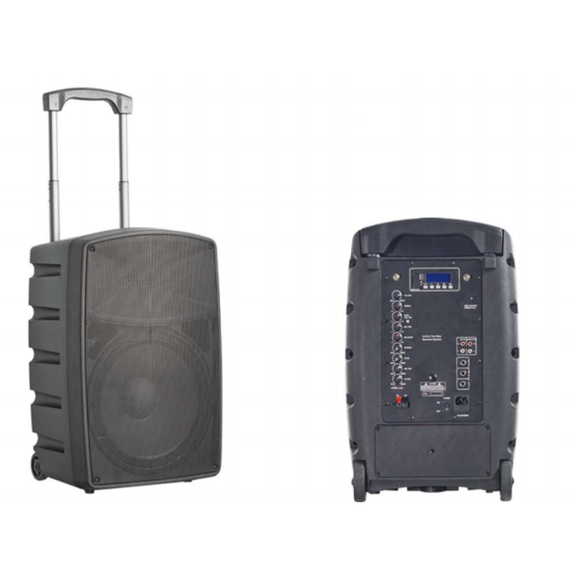 12 Inch High-power Thickened and Weighted Outdoor Speaker, Portable Trolley Speaker, square Dance Karaoke Speaker