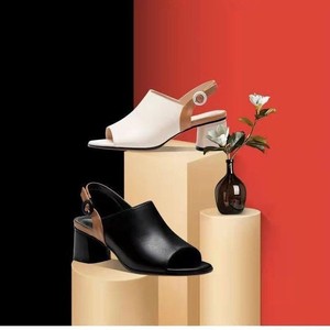 Women PU Leather Ankle Strap Open Toe Low Block Chunky Heels Sandals Comfortable Office Wedding Party Dress <b>Pumps</b> Shoes - Product Image 2