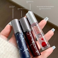 Girlcult Mineral Lip Glaze Matte Waterproof Cream Lipstick Forest Rose Design Lace Sheepskin Book Compendium Materia Medica