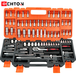 Juego de Llaves de Trinquete Tiepai Iron Fist de 53 Piezas, Caja de Herramientas de Acero al Cromo Vanadio de 24 Dientes para Reparaciones Mecánicas, Automotrices y del Hogar - Product Image 2