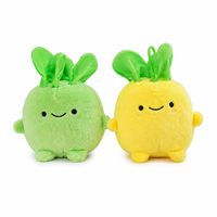 Jouets en peluche de haute qualité, peluches de légumes verts jaunes à feuilles, 8 pouces, pour enfants, cadeaux d'anniversaire