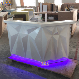 <strong>Corner</strong> <strong>Bar</strong> for Hotel Lounge Fancy Residential Home and Commercial Event Restaurant Led L Shape White Small <strong>Bar</strong> Counter - Product Image 6
