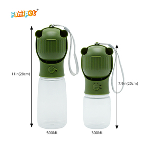 Famipet Hersteller Großhandel Outdoor Reise Auslaufsichere Tragbare 2-in-1 Hundenapf Wasserflasche mit Futterbehälter - Product Image 2
