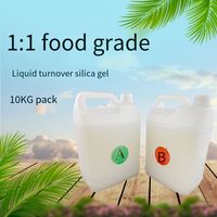 Caoutchouc de silicone liquide de qualité alimentaire translucide à faible dureté pour la fabrication de moules et le moulage