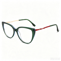 Lunettes de protection anti-lumière bleue en acétate texturé avec branches métalliques exquises, unisexe, pour les loisirs et la vie quotidienne