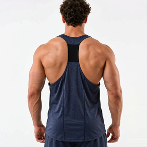 Camisetas de Gimnasio Personalizadas con Logotipo para Hombre, Camisetas Deportivas de Punto Informal, 100% Algodón Transpirable, Camisetas de Tirantes para Hombre, Camisetas Deportivas para Fitness - Product Image 3