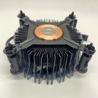 Refroidisseur de processeur de 12e génération, refroidissement par air LED, dissipateur thermique en cuivre et aluminium, LGA1700 RM1 RS1, ventilateur à broches, refroidissement efficace, boîtier d'ordinateur