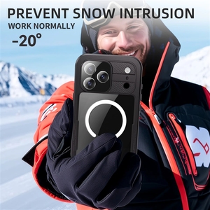 Coque de téléphone magnétique étanche IP68 <span class=keywords><strong>avec</strong></span> protection intégrale 360° résistante à l'usure et transparente pour <span class=keywords><strong>iPhone</strong></span> 16 17 Pro Max - Product Image 4