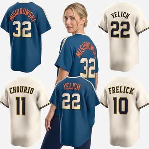 Maillot de baseball pour femme Frelick 10, imprimé en sergé, respirant, polyester, manches courtes, coupe classique, toutes saisons - Product Image 2