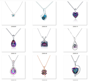 Anello di Fidanzamento in Argento Sterling 925 con <span class=keywords><strong>Topazio</strong></span> <span class=keywords><strong>Mistico</strong></span> a Forma di Cuscino - Product Image 2