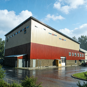 Structure en acier préfabriquée pour salle de sport, fournisseur d'installations gouvernementales, cadre de bâtiment préfabriqué à panneaux solaires - Product Image 1