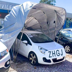 Abri de voiture portable robuste et imperméable, abri de voiture rétractable pliable <span class=keywords><strong>pour</strong></span> SUV, camion, protection contre la pluie et la neige - Product Image 6