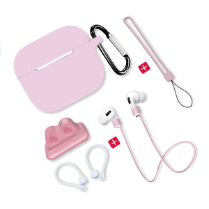 Nuovo prodotto di fabbrica Silicone morbido 6 in 1 per Airpods pro 3 custodie Premium per auricolari Apple con gancio - Product Image 2