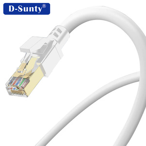 Cable de Red D-sunty SFTP Blanco de Alta Velocidad 40Gbps Cat8, Cable Ethernet con Cubierta de PVC, Blindado, RJ45-RJ45, 0.5-30m - Product Image 2