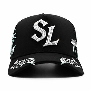 Gorra de Alta Calidad Original con Visera Curva Barbas G5, Gorras de 5 Paneles con Pedrería, Gorras Deportivas de Béisbol Sad Boys, Gorras X - Product Image 3