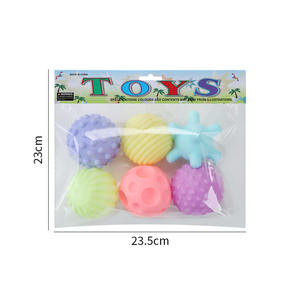 Lot de 6 balles texturées pour développer les sens tactiles du bébé, jouets sensoriels pour enfants, balles d'entraînement pour bébés, balles de massage douces - Product Image 5