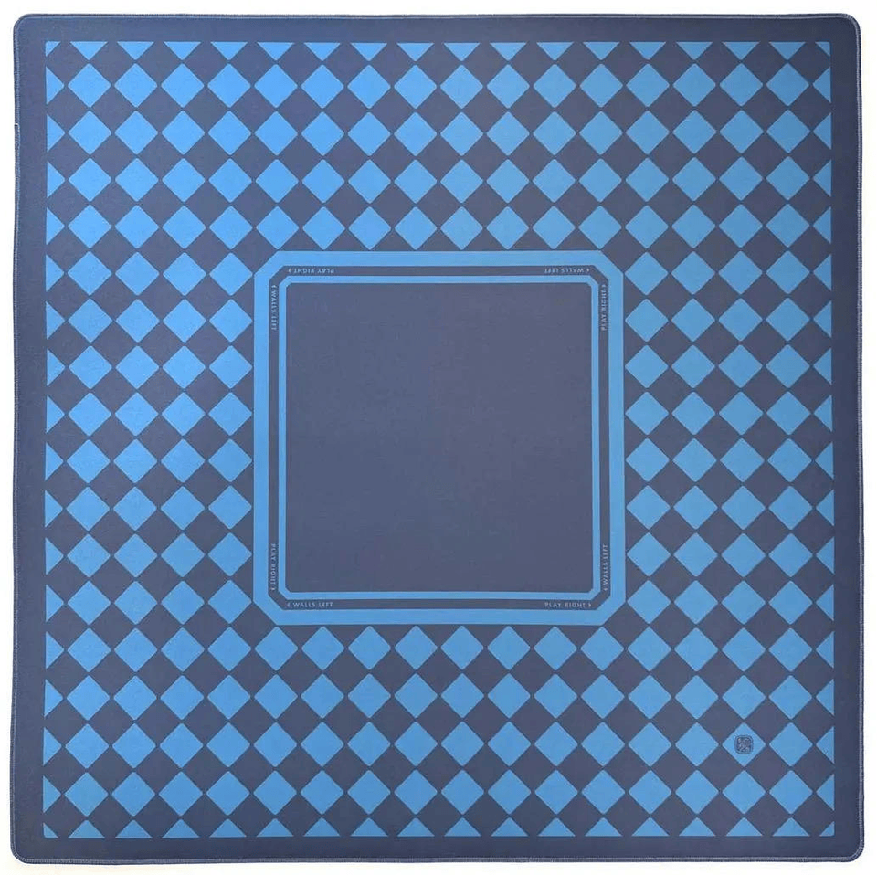 Premium Blue Checkerboard American Mahjong Mat 33 Inch Neoprene 3mm ...