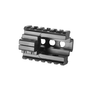 Abrazadera de Tubo Óptico de Aleación de Aluminio de 20 mm con Base para Luz de Punto Rojo, Adaptador de Observación para Caza en Campo, Negro Mate - Product Image 5