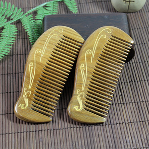 Wooden Sandalwood <b>Comb</b> Small <b>Wide</b> Tooth Massage Hair <b>Comb</b> For Children And Adults Home Use - Product Image 2