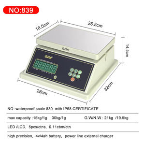 चीनी आपूर्तिकर्ता थोक Lcd वाटरप्रूफ इलेक्ट्रॉनिक वजन पैमाने मूल्य गणना पैमाने - Product Image 2