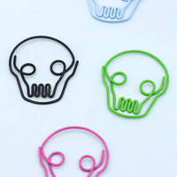 Clip de Papel con Diseño de Calavera Ecológico, Personalizado con Logotipo, Regalos Promocionales de Halloween de la Marca Xinyao de Fábrica Profesional