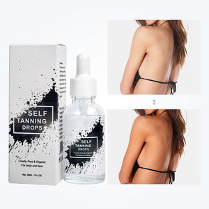 Private Label a base di erbe senza sole pelle nera naturale auto abbronzante gocce vegane protezione solare per la cura del corpo SunlessTanning olio - Product Image 3