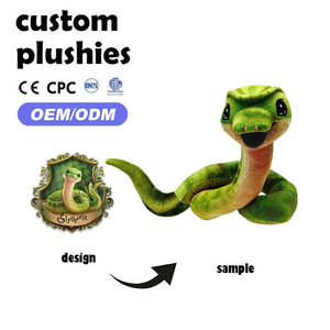 OEM ODM personalizado de dibujos animados de peluche Slytherin serpiente Animal muñeca de alta calidad respetuoso del medio ambiente juguetes de peluche niños Super suave PP algodón - Product Image 1