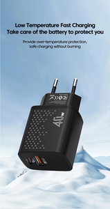 New Arrival PD3.0+QC4.0 40W Super Fast Charging Charger EU US Ports <b>USB</b> <b>C</b> Power <b>Adapter</b> for Mobile Phone - Product Image 4