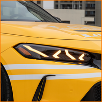 Pour Honda Civic 11e génération 2022-2026, style Lambo, Y-DRL, démarrage dynamique, clignotants séquentiels, projecteur LED, ensemble de phares