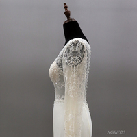 Hijab à manches longues, robes de mariée en dentelle appliquées, robe arabe, vêtements islamiques, robe de mariée