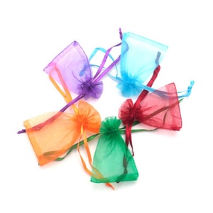Vente en gros 3.9 "X 5.9" (10*15cm) Sacs en <span class=keywords><strong>organza</strong></span> à cordon noir blanc <span class=keywords><strong>rouge</strong></span> rose principalement comme sacs de faveurs de mariage - Product Image 6