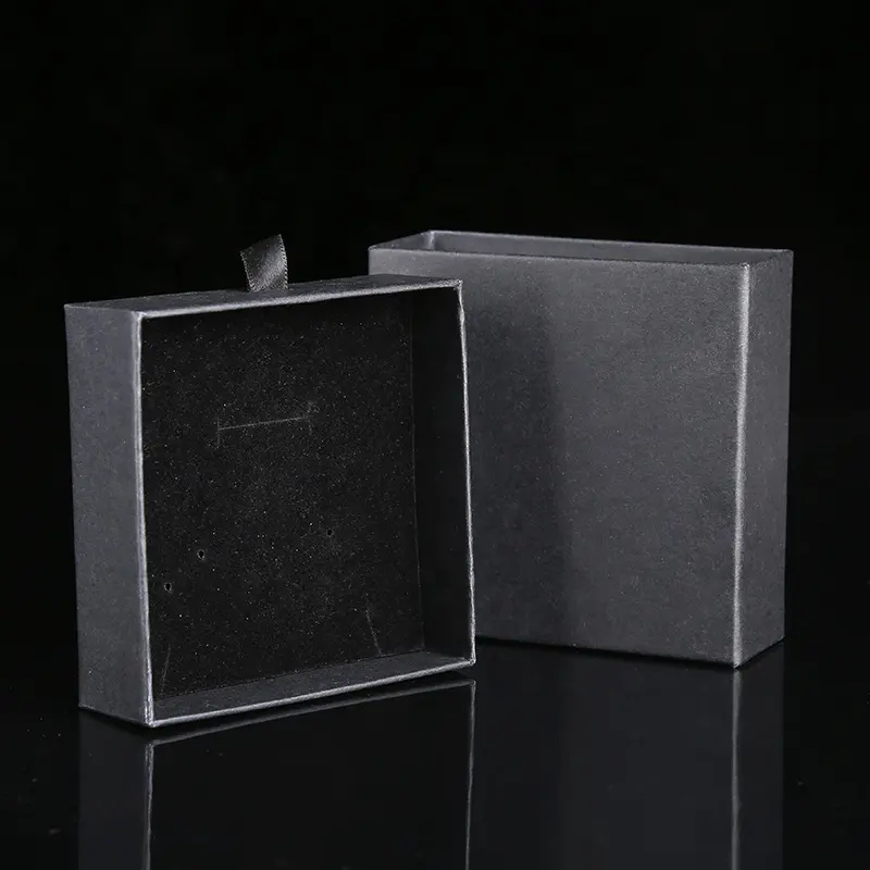 Cj-Hoge Kwaliteit Custom Printing Zwarte Kaart Papier Doos Lege Fles Luxe Verpakking Parfum Geschenkdoos