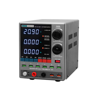 Fuente de Alimentación DC Ajustable 3005D 3005PM 30V 5A 150W de Banco con Pantalla LED de 4 Dígitos, CV CC, Protección Contra Cortocircuitos, Bloqueo de 8.4V y USB para Herramientas de Reparación de Teléfonos - Product Image 1