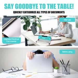 46 lỗ hướng dẫn sử dụng A4 cuốn sách máy tính ràng buộc hoàn hảo Lược chất kết dính cuộn dây cho thiết bị văn phòng thuận tiện và hiệu quả - Product Image 4