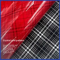Accessoires pour bagages et sacs à main en cuir verni PVC gaufré à motif cristal de 0,7 mm d'épaisseur ; Résistant à l'abrasion ; Cuir ; G1808