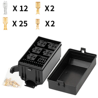 Boîte de relais à fusibles automatique universelle haute capacité 12V pour camions et bateaux en plastique durable 6 voies 6 fusibles non câblés sans relais