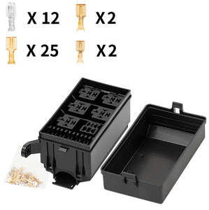 Hộp tiếp sức cầu chì tự động 12V công suất cao cho xe tải và thuyền làm bằng nhựa bền 6way 6 cầu chì không Có rơle - Product Image 3