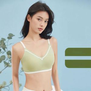 Sexy Ladies Fashion Model Cotton France Style <strong>Traingle</strong> Cup Wireless Women Bra - Product Image 3
