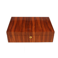 Boîte de jetons de poker en bois brillant de luxe personnalisé étui pour cartes à jouer emballage cadeau pour jeu de poker Texas
