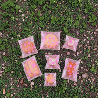 Sac à Bonbons Transparent à Fleurs de Cerisier 100 Pièces Auto-Adhésif Emballage Alimentaire en PP pour Gâteau Blanc Bonbons Sucrés