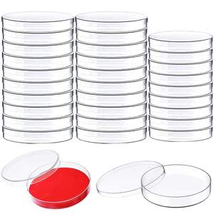 Prato de plástico descartável esterilizado, 90x15mm dois quartos petri dish 60mm 35mm 150mm - Product Image 4
