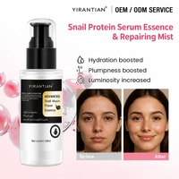 Spray tonifiant pour le visage à l'extrait de protéines d'escargot, hydratant, apaisant et réparateur, OEM/ODM