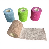 Bande de maintien élastique légère EAB de 7,5 cm en coton avec crochets pour haltérophilie, fitness, poignets, chevilles et genoux