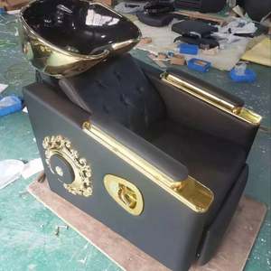 Popular multifuncional eléctrico salón champú silla colores personalizados barbería equipo moderno diseño cama Barer cama - Product Image 1