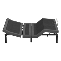 Lit plat lombaire mécaniquement réglable Dreamotion FAIRLANE-300M avec fonction extensible, lit pliable à une touche