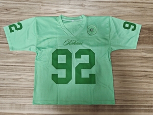 Jersey Sepak Bola Amerika Kustom Sublimasi Lengan Pendek Bahan Mesh Bernapas Seragam Latihan Tim Musim Semi - Product Image 2
