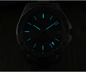 Reloj San Martin SN0129G para Hombre, de Lujo, con Cristal de Zafiro Antirreflectante, Mecánico Automático, Super Luminoso BGW-9, <span class=keywords><strong>GMT</strong></span>, de Buceo - Product Image 6