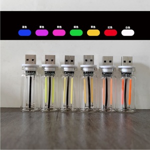 อุปกรณ์ตกแต่งบ้านอัจฉริยะ หลอดไฟ LED ควบคุมด้วยระบบสัมผัส USB ไฟกลางคืนสร้างบรรยากาศ หลอดไส้ หลอดไฟตกแต่งห้องนอน - Product Image 3