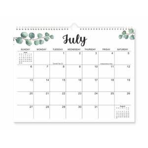 Calendrier mural anglais annuel créatif Calendriers muraux à double <span class=keywords><strong>bobine</strong></span> métallique personnalisés pour la planification et l'organisation de la maison et du bureau - Product Image 4