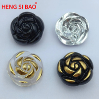 Botones de Acrílico con Pétalos de Rosa para Tapicería, Decoración de Cabeceras de Sofá y Paredes Decorativas, Venta al Por Mayor de Fábrica